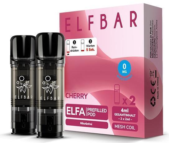 ElfBar ELFA Pods 0mg Cherry Ice - 10 x 2 Pods