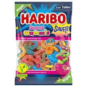 Haribo Super Wummis 175 g - Der fruchtig-saure Kaumix für Groß und Klein