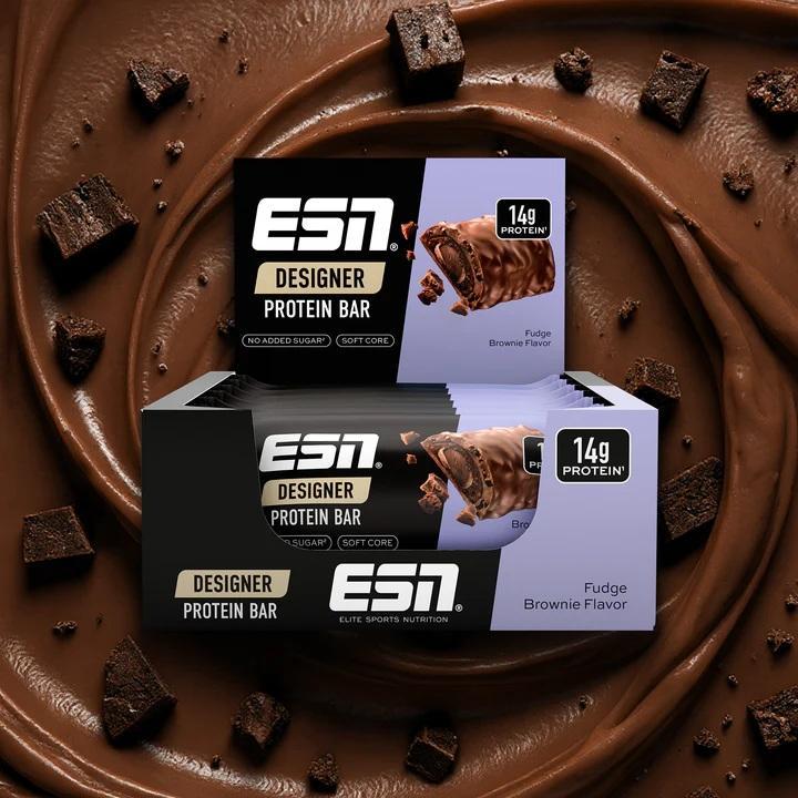 ESN Designer Bar Proteinriegel Fudge Brownie - 12x45g Riegel