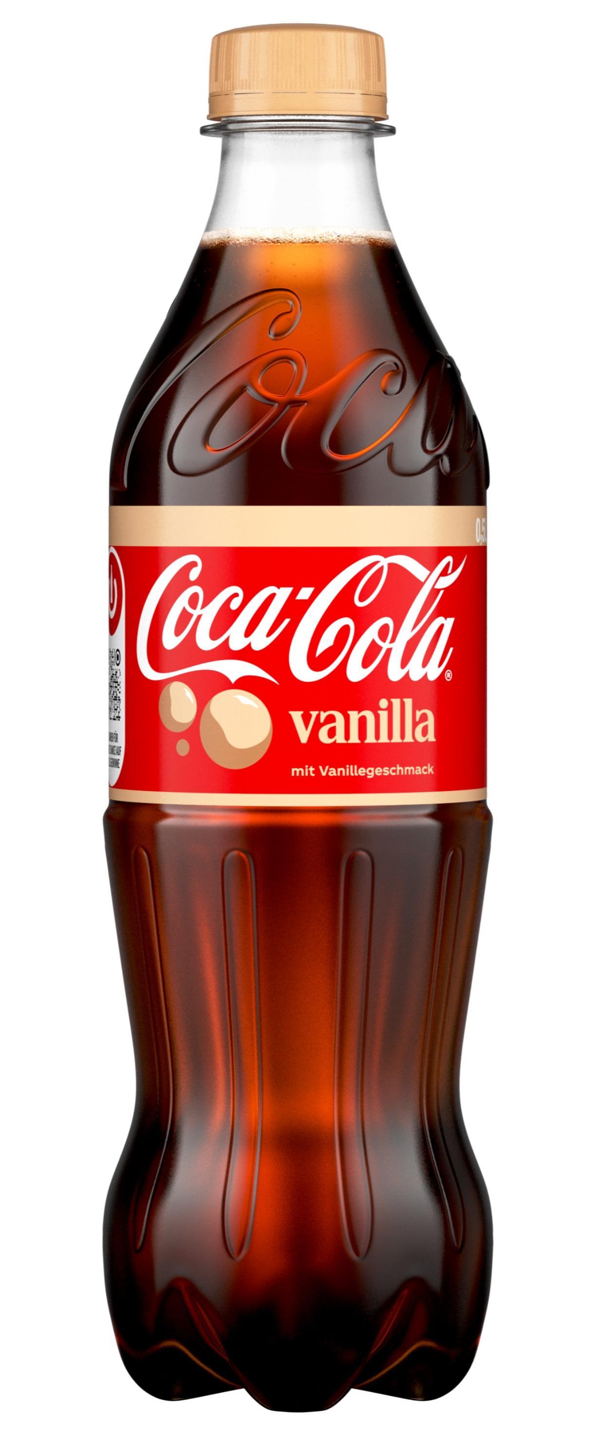Coca-Cola Vanille 12x0,5l - Der klassische Coke-Geschmack mit cremiger Vanillenote